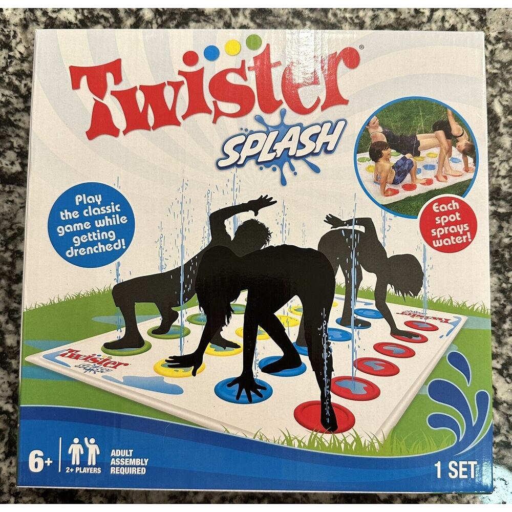NEW Hasbro Twister Splash Water Game – Backyard Sprinkler Outdoor Games NIB